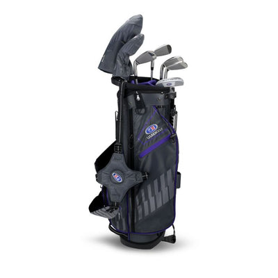 [주니어 골프채]유에스키즈 UL54-s(137cm) 7 Club DV3 Stand Set, Grey/Purple Bag (그레이/ 퍼플 백)