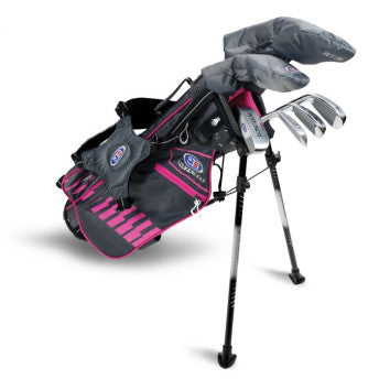 [주니어 골프채]유에스키즈  UL45-s(115cm) 6 Club DV3 Stand Set, Grey/Pink Bag (그레이/핑크 백)
