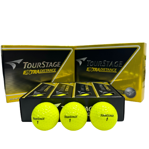 【1더즌/2피스】 브리지스톤 투어스테이 골프공 / BRIDGESTONE TOURSTAGE EXTRA DISTANCE (White/yellow)